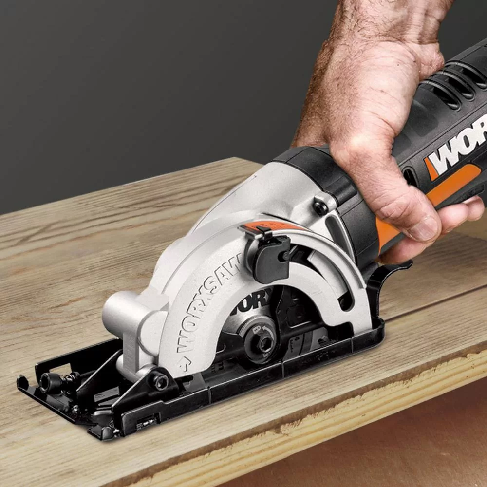 Worx WX523L POWER SHARE 20-Volt Worxsaw 3-3/8 in. Compact Circular Saw