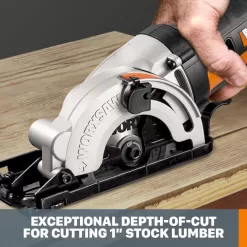 Worx WX523L POWER SHARE 20-Volt Worxsaw 3-3/8 in. Compact Circular Saw