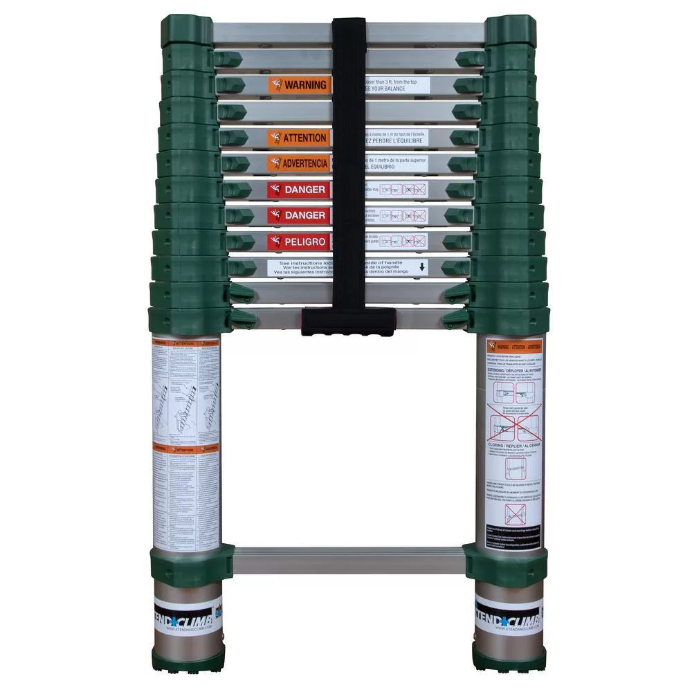 XTEND + CLIMB 780P+ 12.5 ft. Aluminum Telescoping Extension Ladder (16.5 Reach Height), 300 lbs. Load Capacity Type 1A Duty Rating