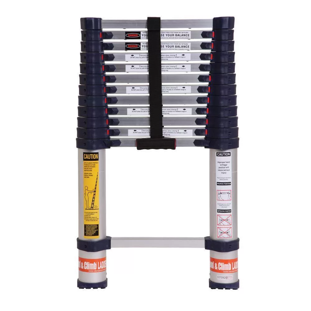 XTEND + CLIMB 785P+15.5 ft. Aluminum Telescoping Extension Ladder with 250 lbs. Load Capacity