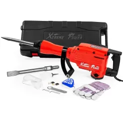 XtremepowerUS 61108-XPH2 24 in. 2200-Watt Heavy-Duty Electric Jackhammer Demolition Hammer Concrete Breaker Tool Kit