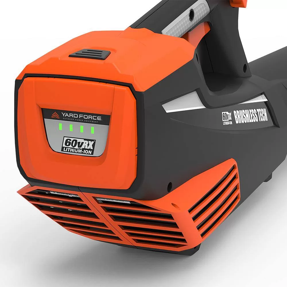 YARD FORCE YF60vRX-HHC7 60-Volt Cordless 2.5 Ah Lithium-Ion Leaf Blower, Chainsaw, Battery and Charger Combo Kit (4-Tool)