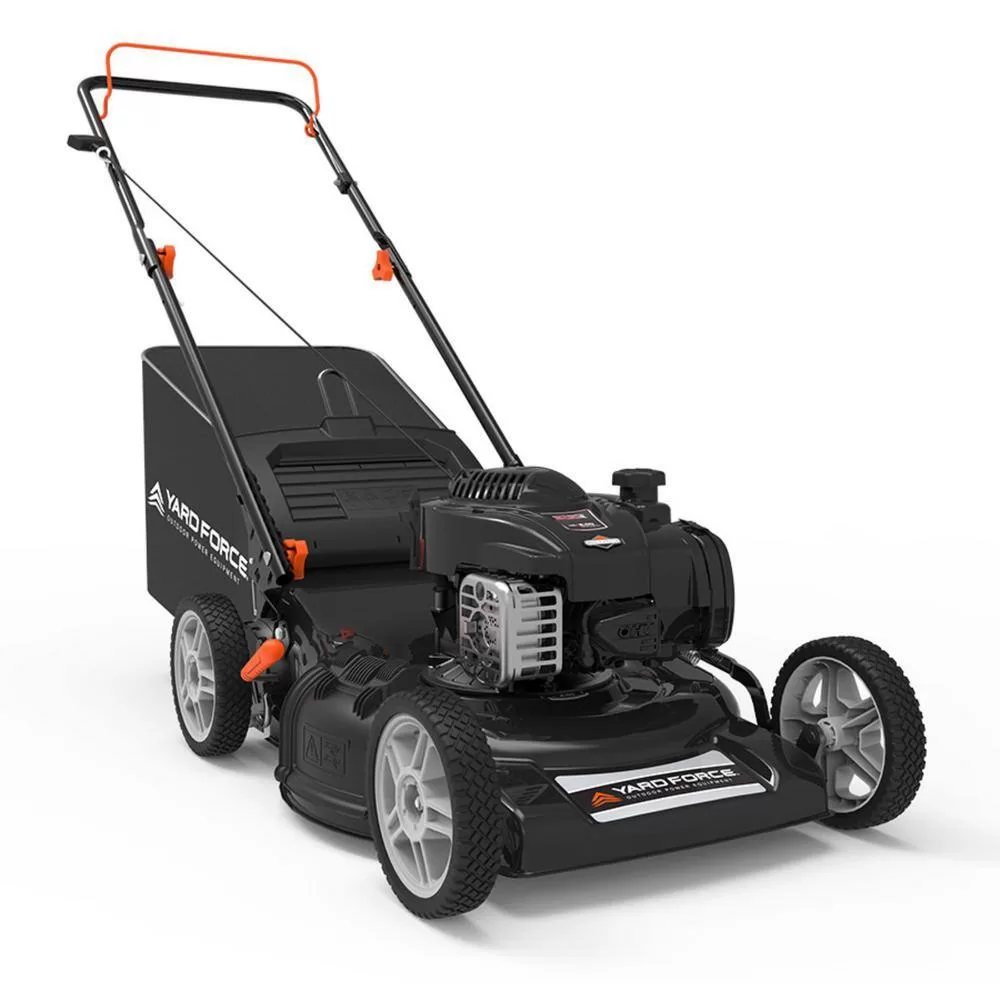 YARD FORCE YF22-3N1 21 in. 140cc Briggs and Stratton e500 Engine 3-In-1 Gas Walk Behind Lawn Mower
