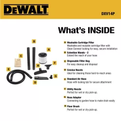 DEWALT DXV14P 14 Gal. Poly Wet/Dry Vac