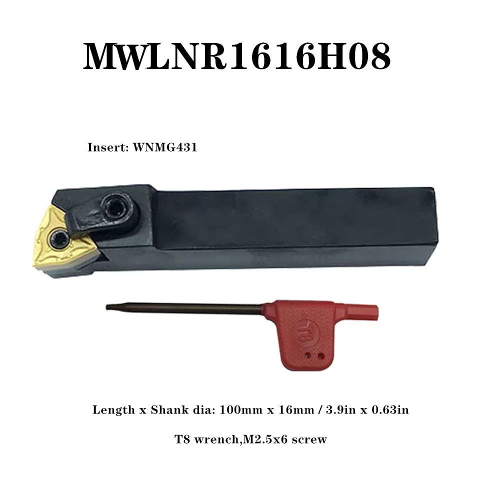 Indexable Lathe Turning Tool,1/2'' Shank 7 Pieces Carbide Turning Tool Set,Metal Lathe Tools Holder