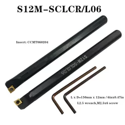 Indexable Lathe Turning Tool,1/2'' Shank 7 Pieces Carbide Turning Tool Set,Metal Lathe Tools Holder