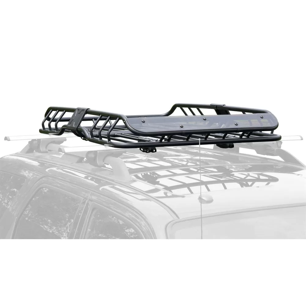 Heavy Duty Vehicle Roof Cargo Basket with Wind Fairing