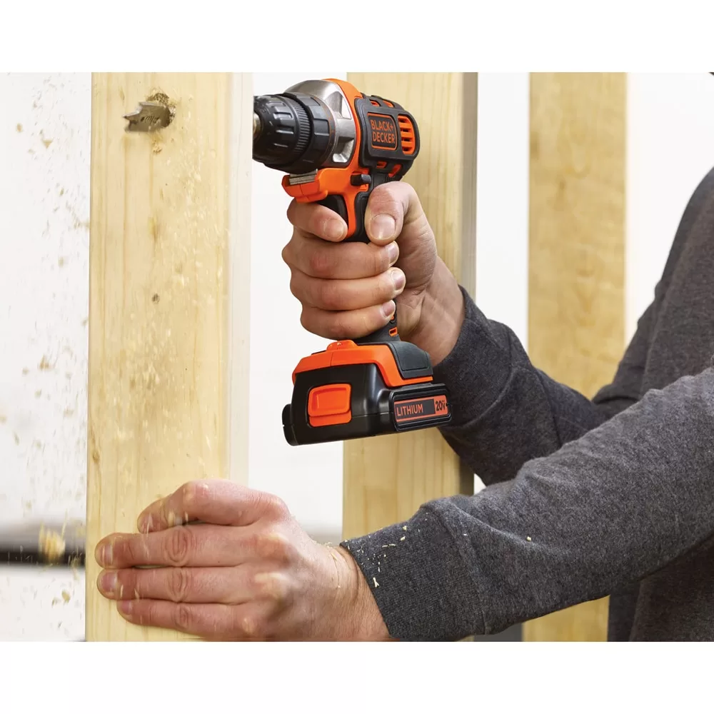 BLACK+DECKER Matrix 20-volt Max 3/8-in Keyless Cordless Drill(1 Li-ion Battery Included and Charger Included)