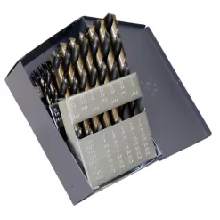 CLE-LINE 29-Piece Assorted High-speed Steel Twist Drill Bit Set