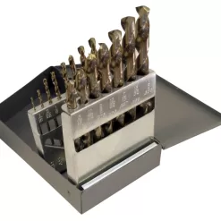 CLE-LINE 15-Piece Assorted Cobalt Twist Drill Bit Set