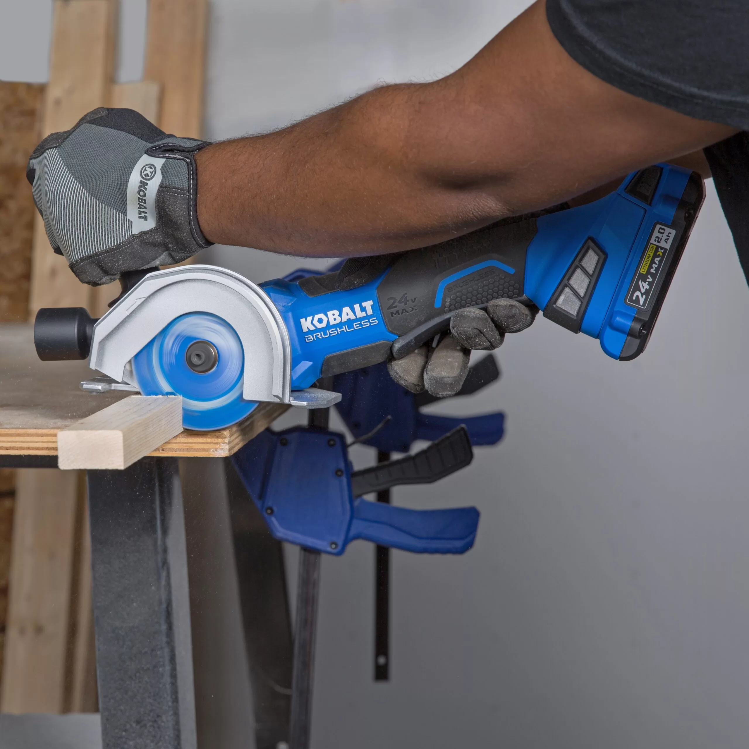 Kobalt 24-volt Max 4-in Brushless Cordless Circular Saw (Bare Tool)