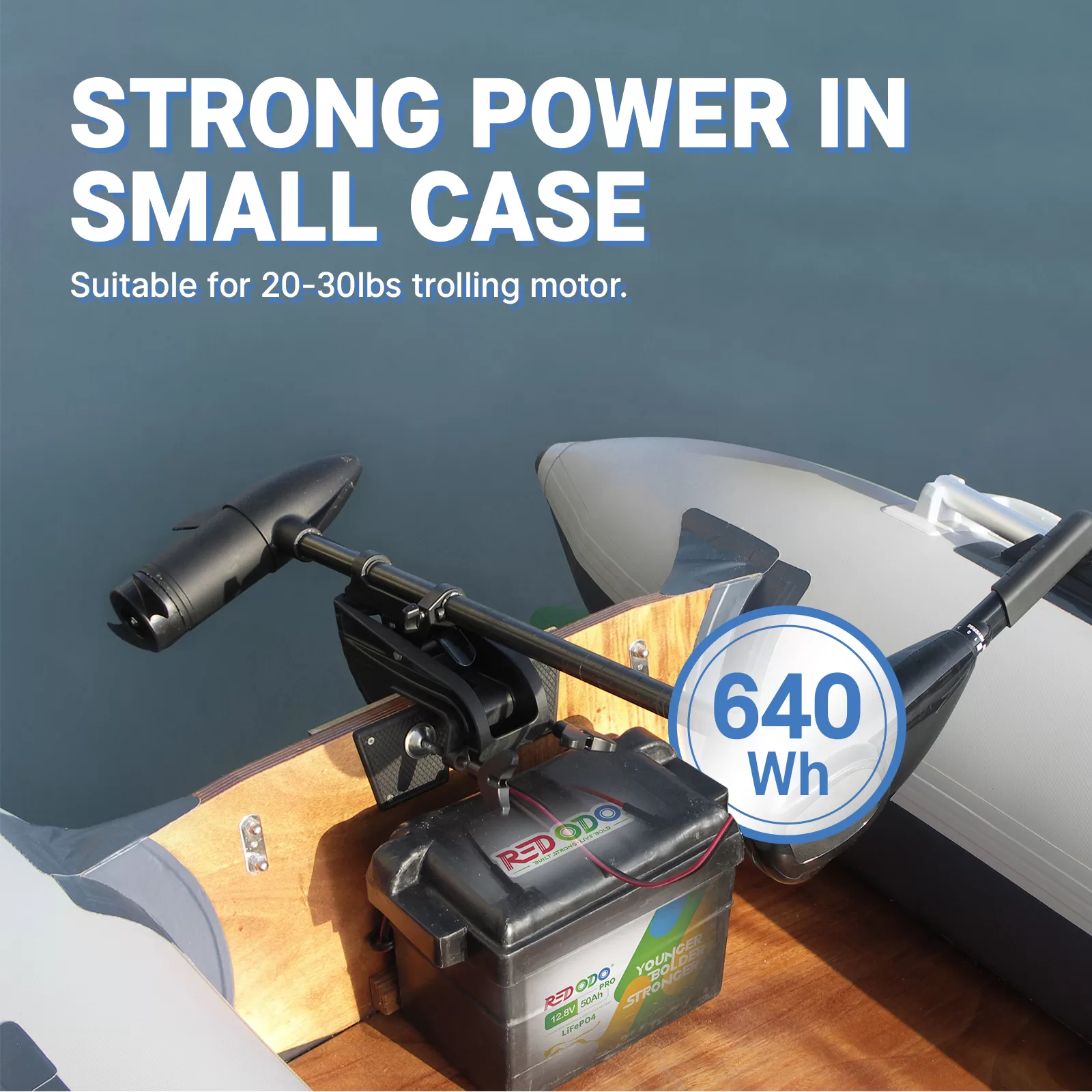 Redodo Portable 12V 50Ah LiFePO4 Lithium Battery 4000-8000 Cycles & 10-Year lifetime, Perfect for RV, Camper, Security Devices