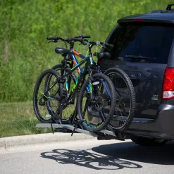 Elevate Outdoor Aluminum EZ-Fold Platform Rack for Ebikes & Fat Tire Bikes - 2 Bike