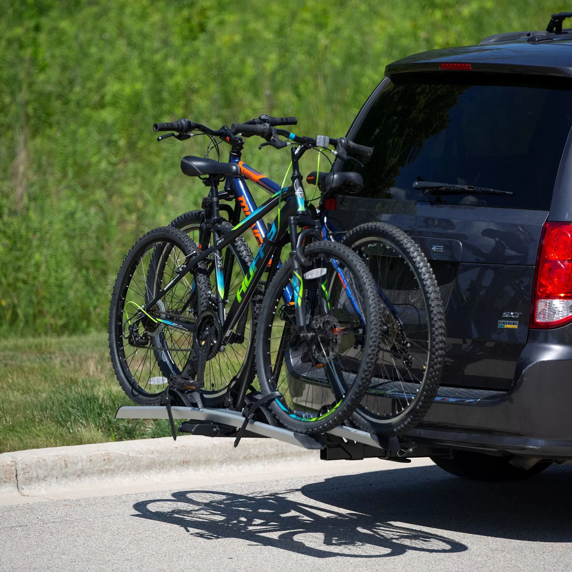 Elevate Outdoor Aluminum EZ-Fold Platform Rack for Ebikes & Fat Tire Bikes - 2 Bike