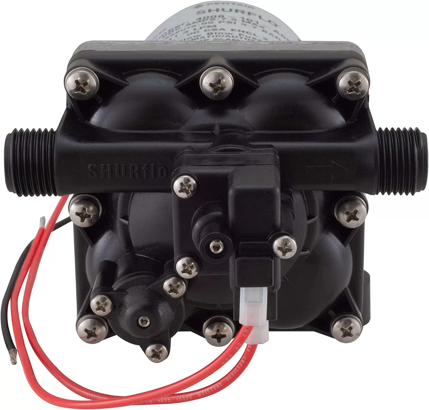 RecPro RV Water Pump Shurflo 4008-101-A65 3.0 GPM, 12V Water Pump, Self-Prime, Camper Water Pump, RV Plumbing (1 Pump)