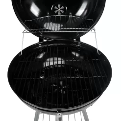 Mr. Bar-B-Q 22.17-in W Black/Porcelain Kettle Charcoal Grill
