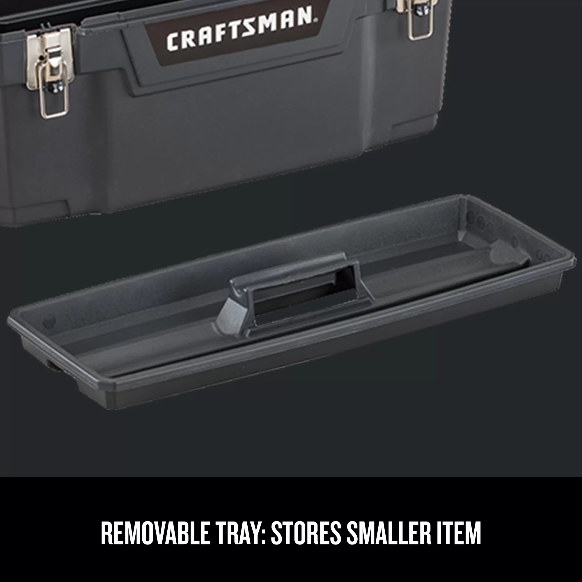 CRAFTSMAN 25-in Multiple Colors/Finishes Plastic Lockable Tool Box