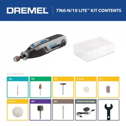 Dremel 7760 Variable Speed Cordless 4-volt 2-Amp Multipurpose Rotary Tool Kit