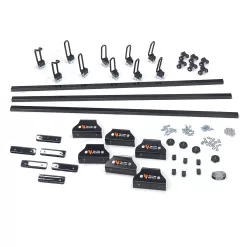 Vantech GFY Heavy Duty 3 Bar Ladder Roof Rack Fits: Chevy Express All Year & Trims (Black)
