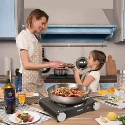 Cusimax Hot Plate Electric Burner, Single Burner Cast Iron hot plates