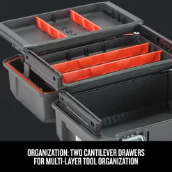 CRAFTSMAN 18-in Black Structural Foam Lockable Tool Box