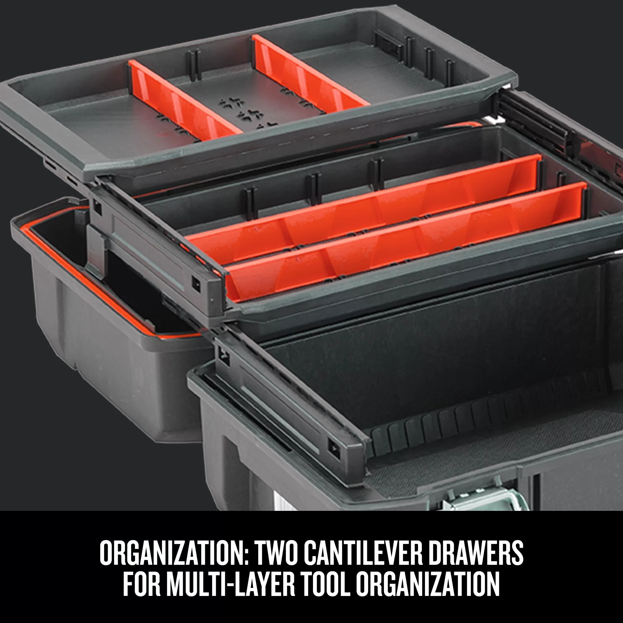 CRAFTSMAN 18-in Black Structural Foam Lockable Tool Box