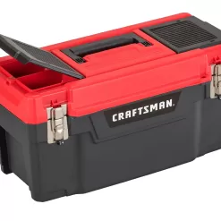 CRAFTSMAN 25-in Multiple Colors/Finishes Plastic Lockable Tool Box