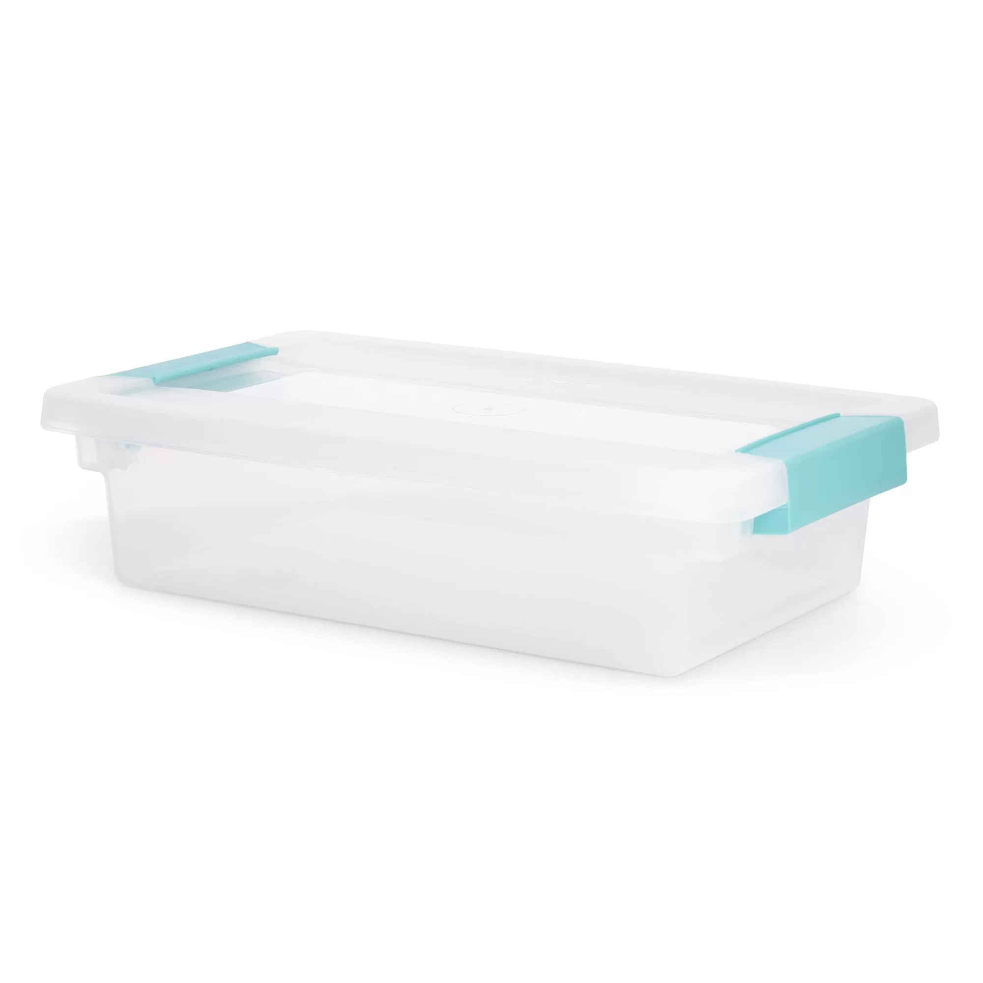 Sterilite Corporation 18-Pack Clip Boxes Small 0.47-Gallons (1.88-Quart) Clear Tote with Latching Lid