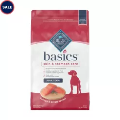 Blue Buffalo Blue Basics Skin & Stomach Care Natural Adult Salmon & Potato Dry Dog Food, 24 lbs.