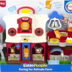 Fisher-Price Little People Caring for Animals Farm Playset with Smart Stages Learning Content for Toddlers and Preschool Kids