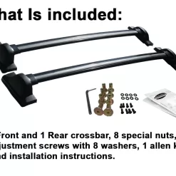 BrightLines Roof Rack Crossbars Roof Bars Replacement for Honda CR-V 2007 - 2011