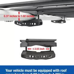 Tyger Auto TG-RK1B942B Heavy Duty Roof Mounted Cargo Basket Rack | L57.5