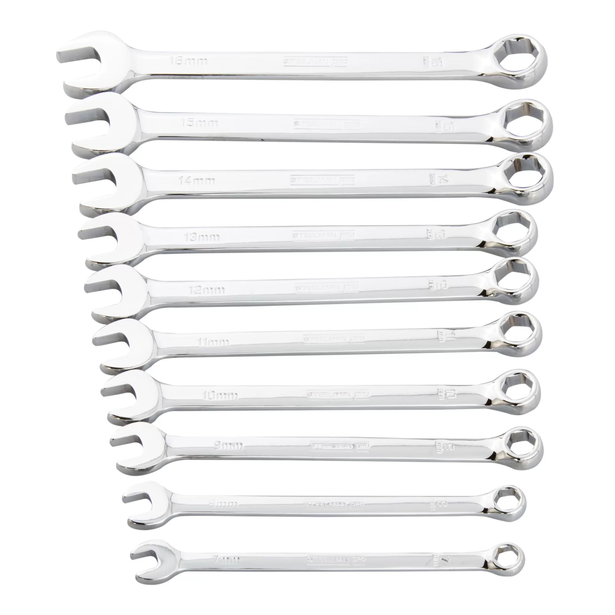 STEELMAN PRO 10-Piece Set 6-point Metric Standard Combination Wrench