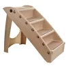 Pet Pal Foldable Tan Plastic Dog/Cat Steps