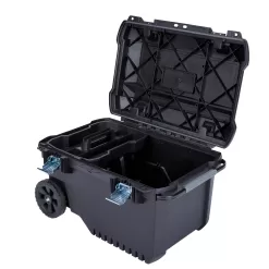 CRAFTSMAN 29-in Black Plastic Wheels Lockable Tool Box