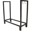 Sunnydaze Decor 30-in x 30.5-in x 12-in Steel Indoor Log Rack