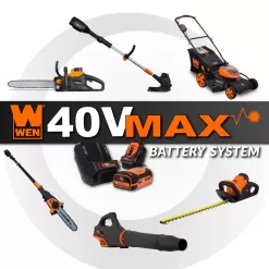 WEN 40-volt Max 480-CFM 124-MPH Battery Handheld Leaf Blower 2 Ah (Battery and Charger Not Included)