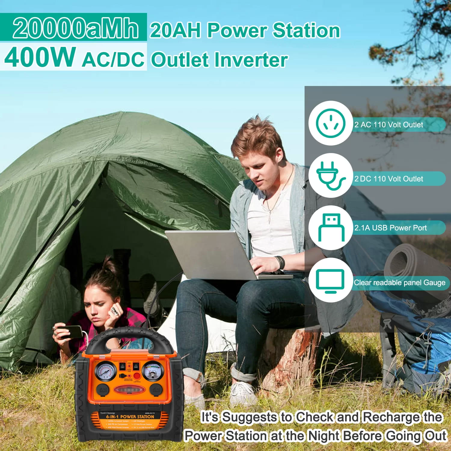 Tyrell Chenergy 1400 Amp Portable Power Station