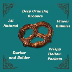 Unique Snacks Extra Dark Splits Pretzels, Delicious Vegan, Homestyle Baked, Certified OU Kosher and Non-GMO, No Artificial Flavor, 11 Oz Bags (Pack of 12)