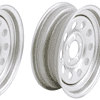 2-Pack Trailer Wheel Rim 15x5 Silver Mod Steel 5 Hole 4.5 in. 15 x 5 in.