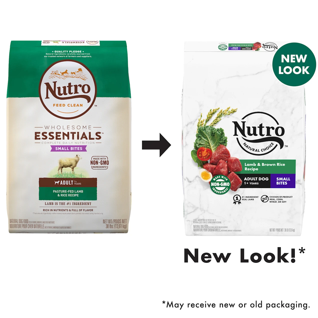 Nutro Natural Choice Lamb & Brown Rice Recipe Small Bites Adult Dry Dog Food, 30 lbs.