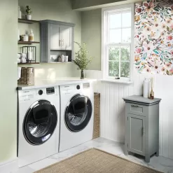 RiverRidge Somerset 22.81-in W x 24.5-in H x 7.88-in D Gray Bathroom Wall Cabinet