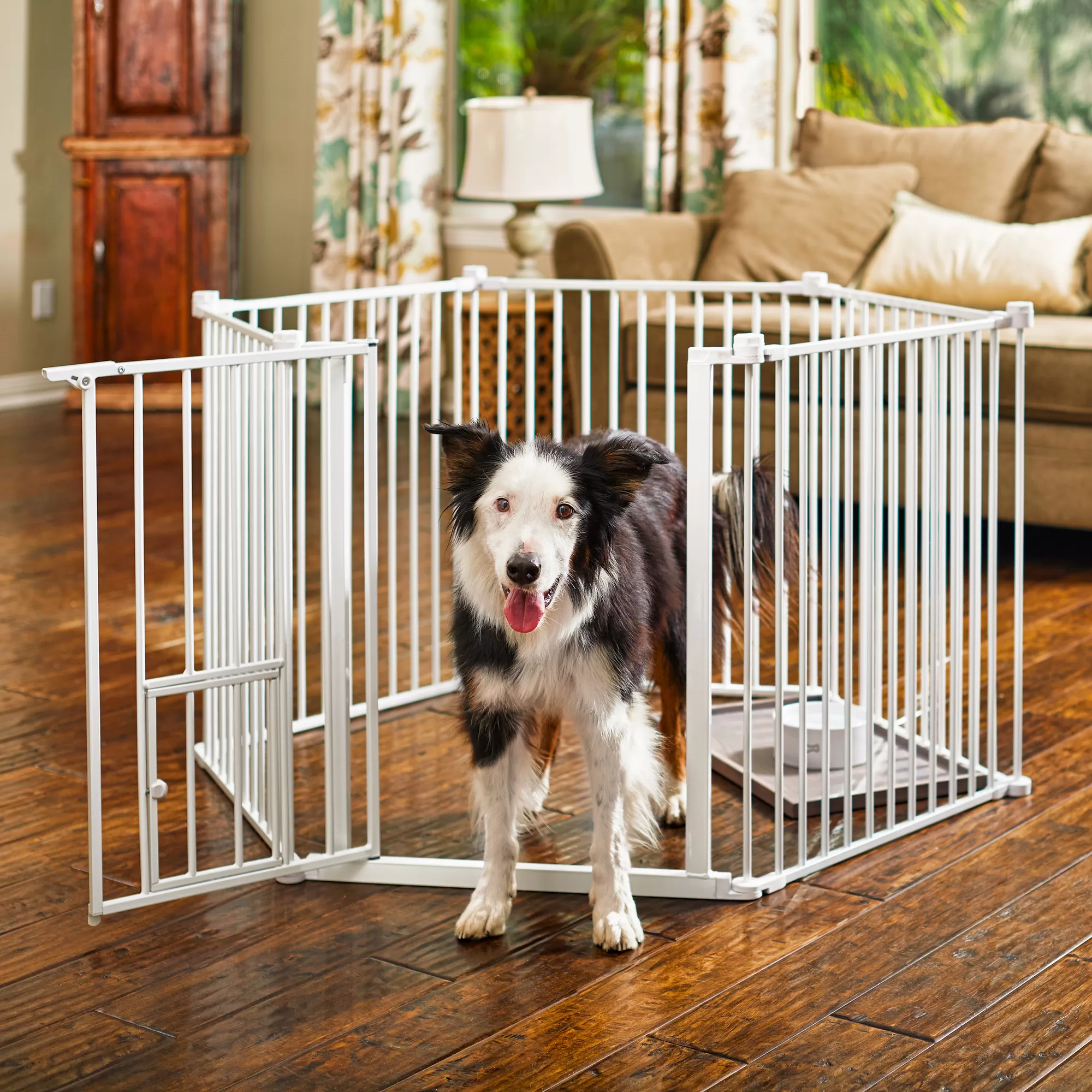 EveryYay In The Zone Steel Pet Gate & Play Pen, 144" W X 28" H
