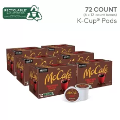 McCafe Premium Roast, Keurig Single Serve K-Cup Pods, Medium Roast Coffee Pods, 72 Count