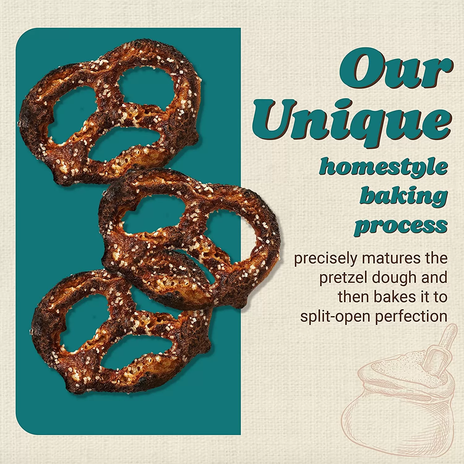 Unique Snacks Extra Dark Splits Pretzels, Delicious Vegan, Homestyle Baked, Certified OU Kosher and Non-GMO, No Artificial Flavor, 11 Oz Bags (Pack of 12)