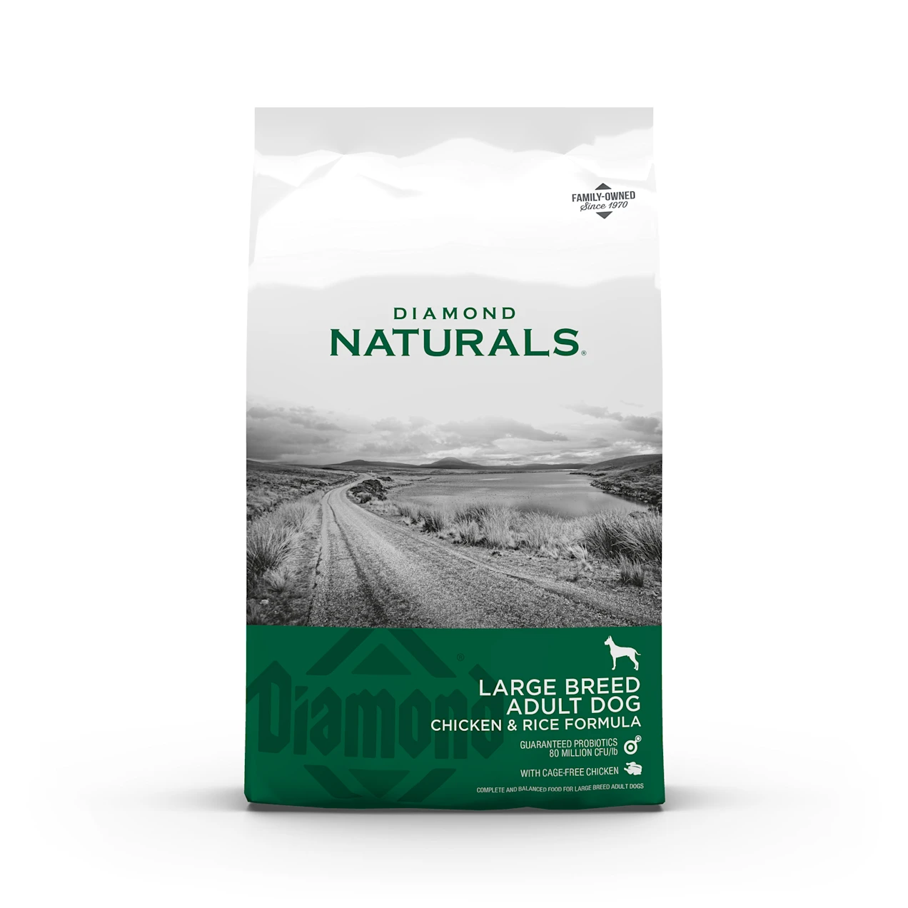 Diamond Naturals Large Breed Adult Chicken and Rice Dry Dog Food, 40 lbs.
