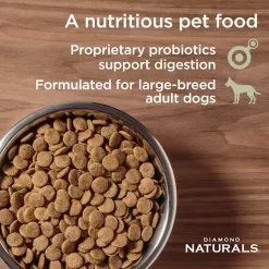 Diamond Naturals Large Breed Adult Chicken and Rice Dry Dog Food, 40 lbs.