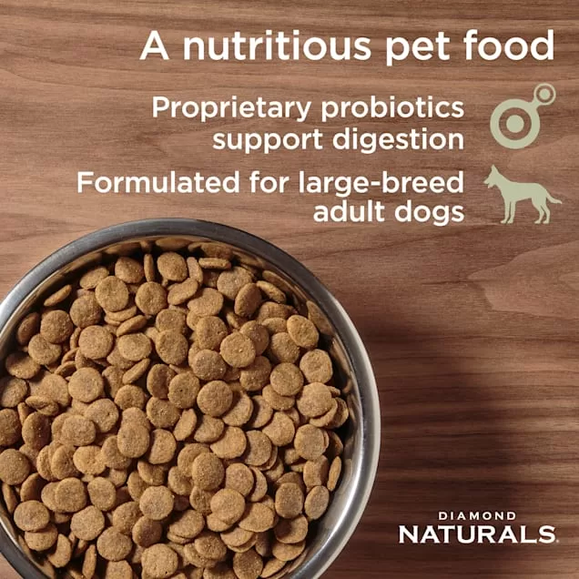 Diamond Naturals Large Breed Adult Chicken and Rice Dry Dog Food, 40 lbs.