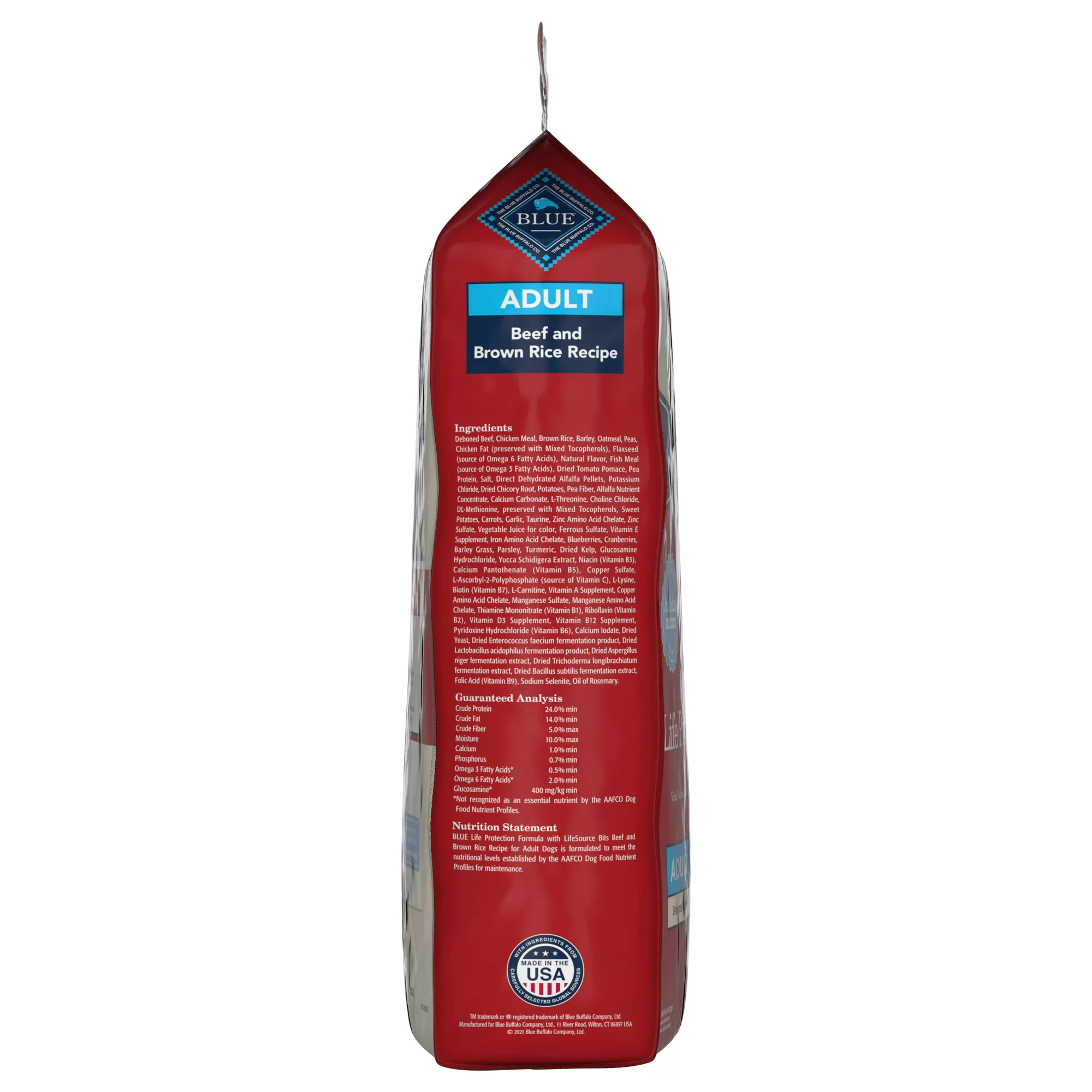Blue Buffalo Blue Life Protection Formula Natural Adult Beef and Brown Rice Dry Dog Food, 15 lbs.