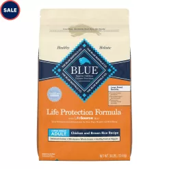 Blue Buffalo Life Protection Formula Natural Adult Large Breed Chicken and Brown Rice Dry Dog Food, 34 lbs.